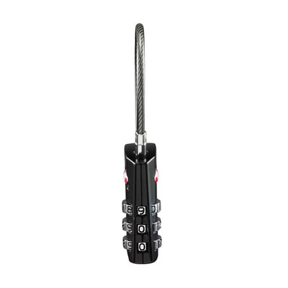 FORCLAZ CODE CABLE LOCK - TRAVEL TSA - black